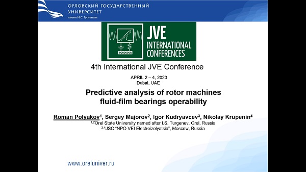 Predictive analysis of rotor machines fluid-film bearings operability